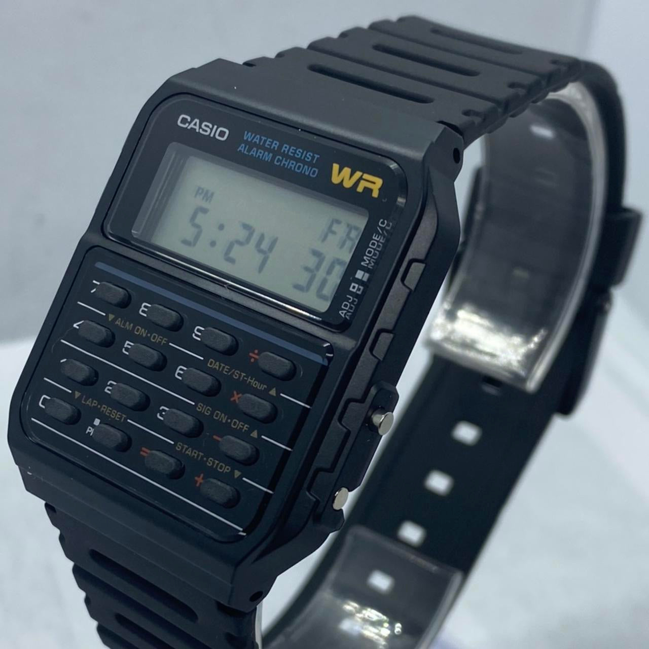 Casio Calculator Watch , Unisex Size 34 mm Diameter , Lightweight in Your Wrist , 8 inches Wrist Round Long