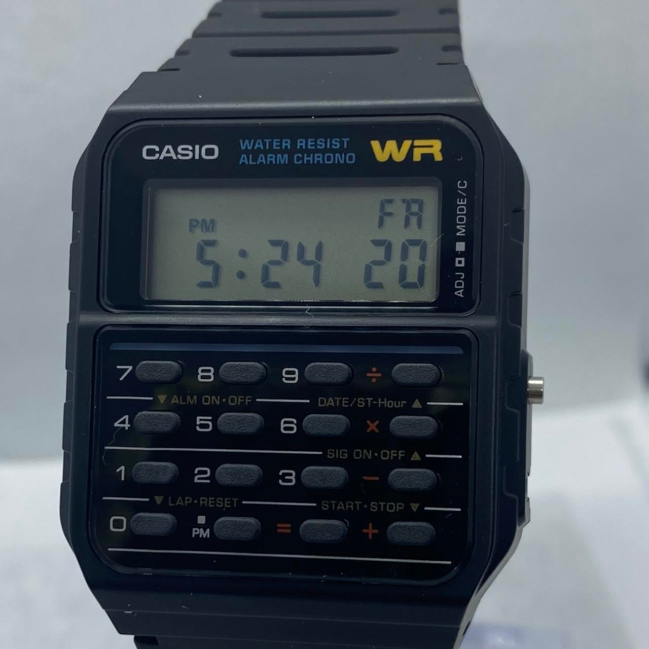 Casio Calculator Watch , Unisex Size 34 mm Diameter , Lightweight in Your Wrist , 8 inches Wrist Round Long