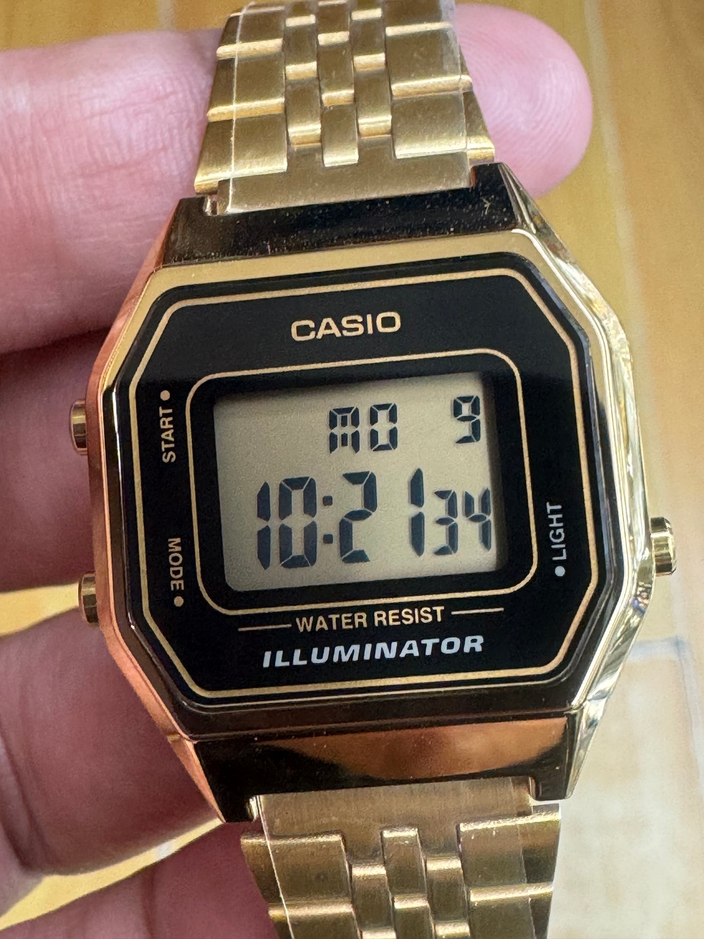 Casio Digital Stainless Steel Watch for Ladies, Extra Small, Affordable, Perfect for Work and Casual Daily Wear, 25mm Diameter