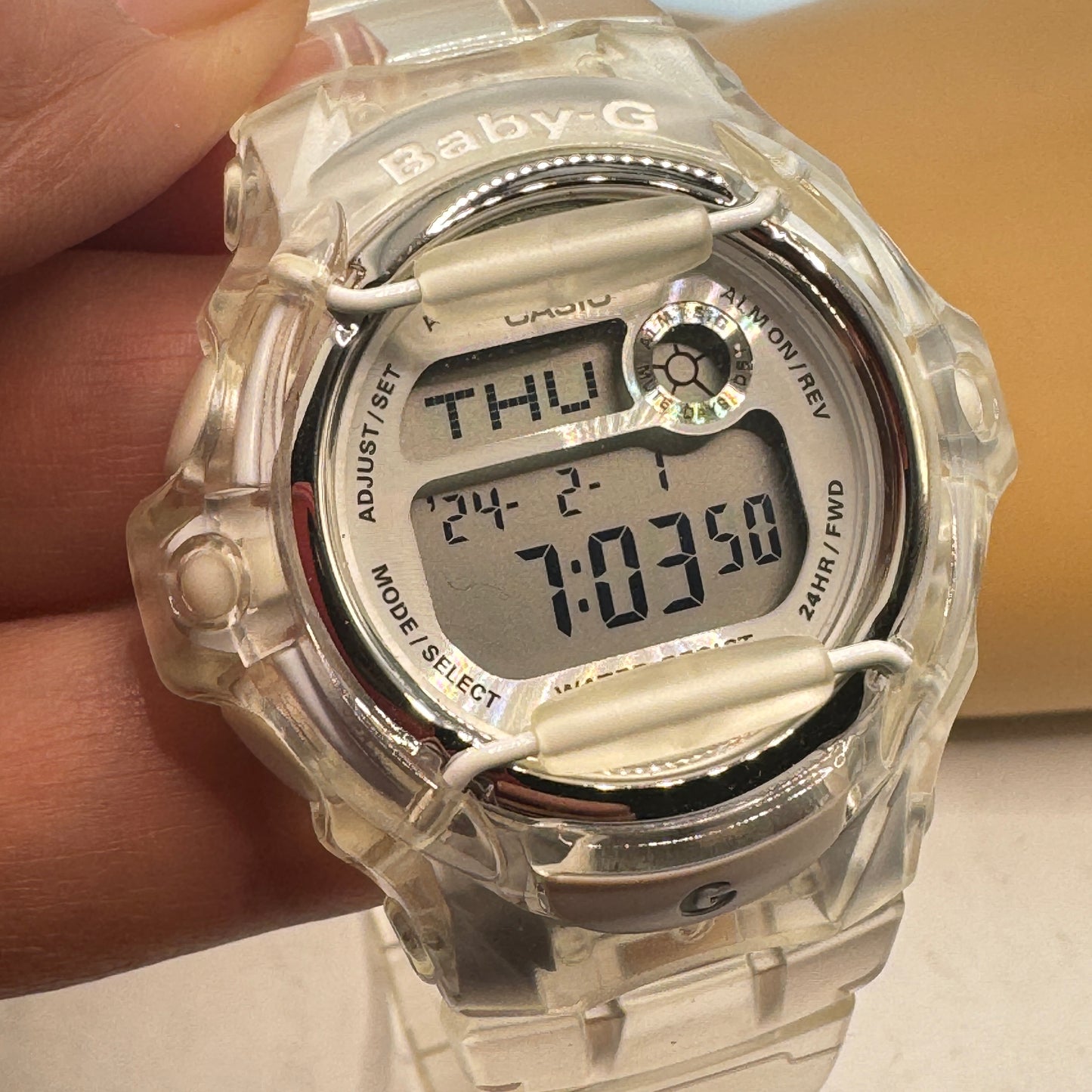 Baby-G Sports Watch for Ladies or Young Teen . Tough , Clear Color , Sports Watch , Brand New .
