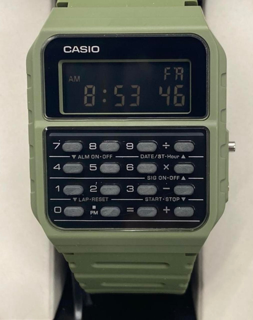 Casio Calculator Watch , Unisex Size 34 mm Diameter , Lightweight in Your Wrist , 8 inches Wrist Round Long