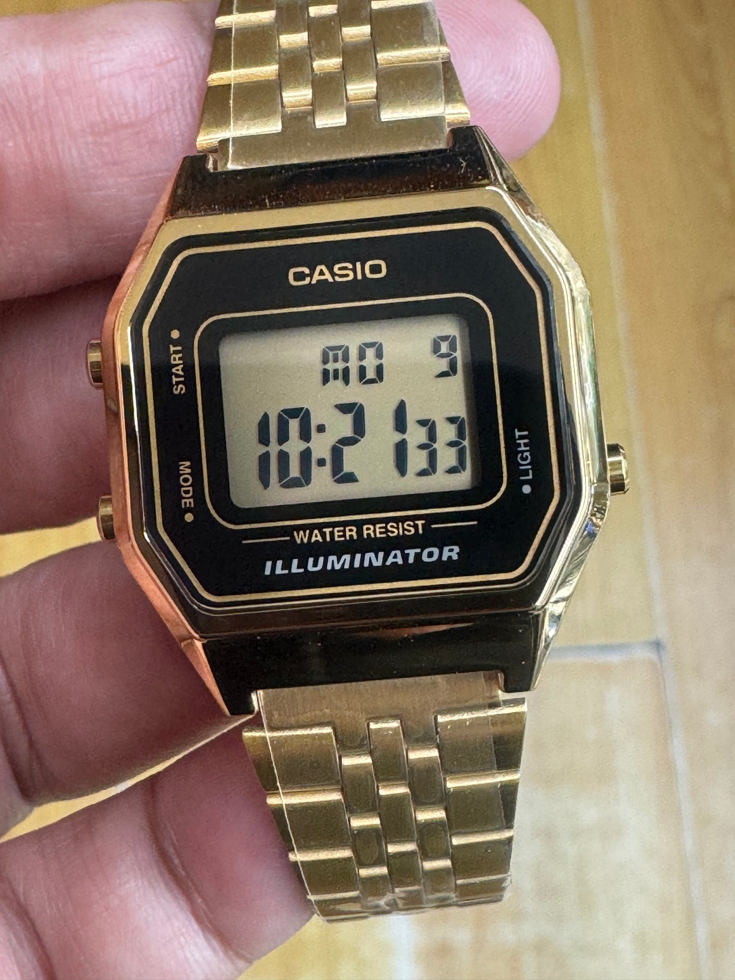 Casio Digital Stainless Steel Watch for Ladies, Extra Small, Affordable, Perfect for Work and Casual Daily Wear, 25mm Diameter
