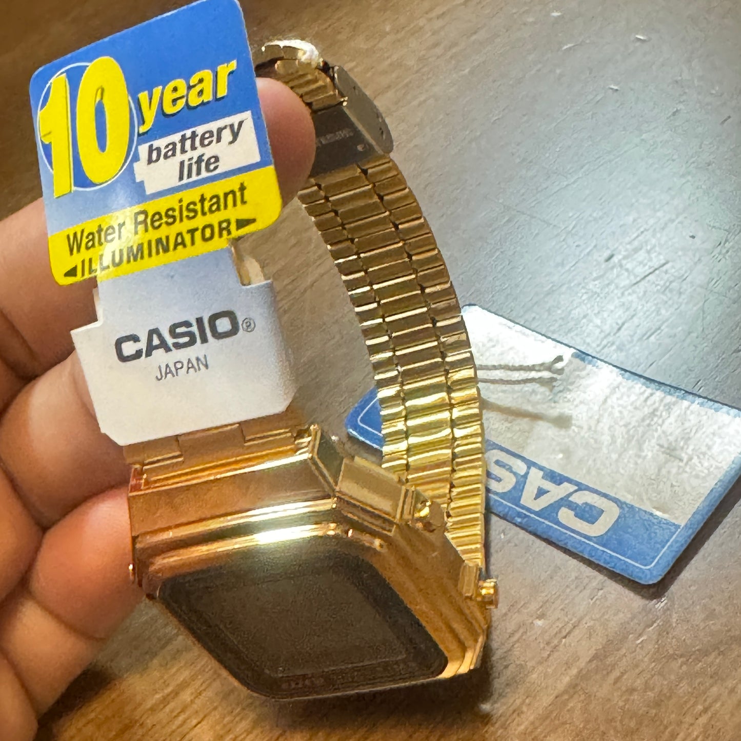 Casio Watch for Ladies or for Men or for Young Teen 34 mm Case Diameter Lightweight in your wrist This is a brand new item Color Gray Water Resistant Wrist fits up to 8 inches LONG Stainless Steel Gray Band