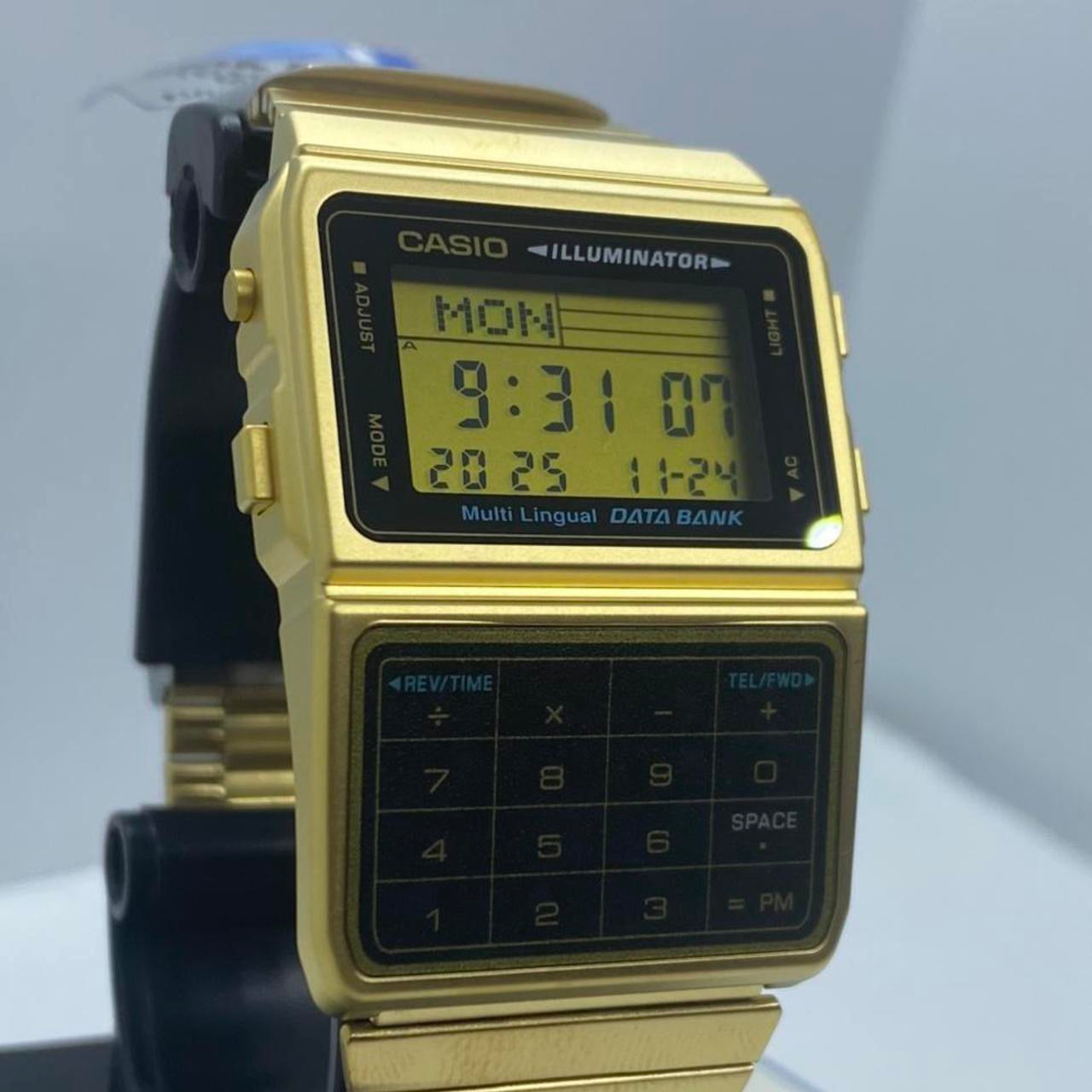 Casio Calculator Watch , Unisex Size 34 mm Diameter ,Rubber, Lightweight in Your Wrist , 8 inches Wrist Round Long