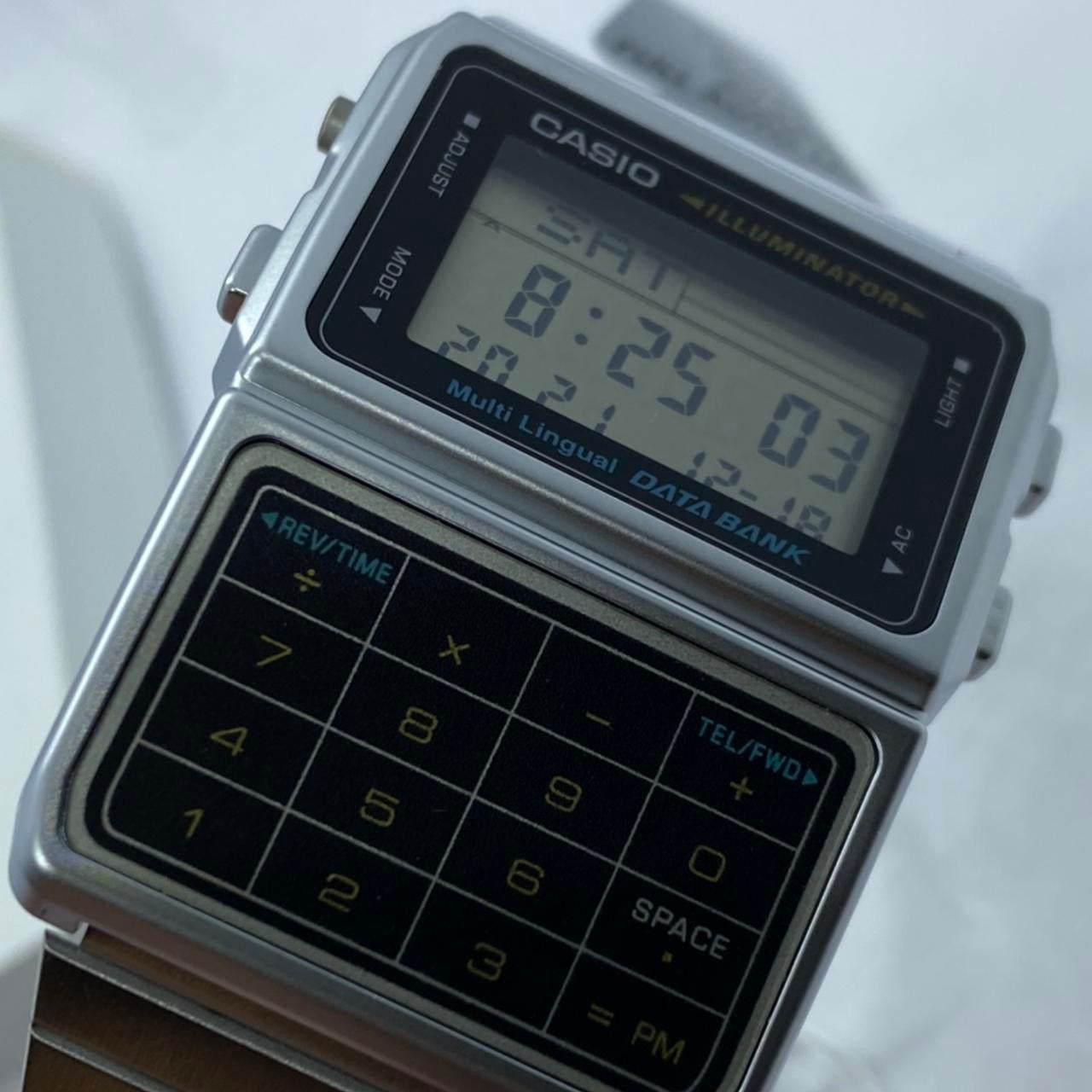 Casio Calculator Watch , Unisex Size 34 mm Diameter ,Rubber, Lightweight in Your Wrist , 8 inches Wrist Round Long