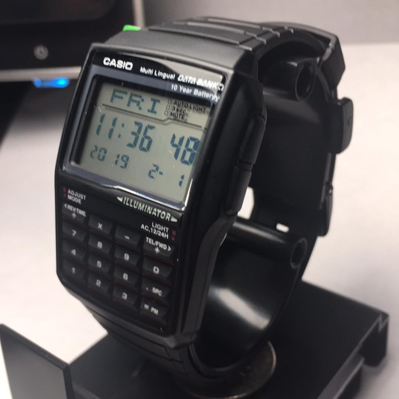Casio Calculator Watch , Unisex Size 34 mm Diameter , Lightweight in Your Wrist , 8 inches Wrist Round Long