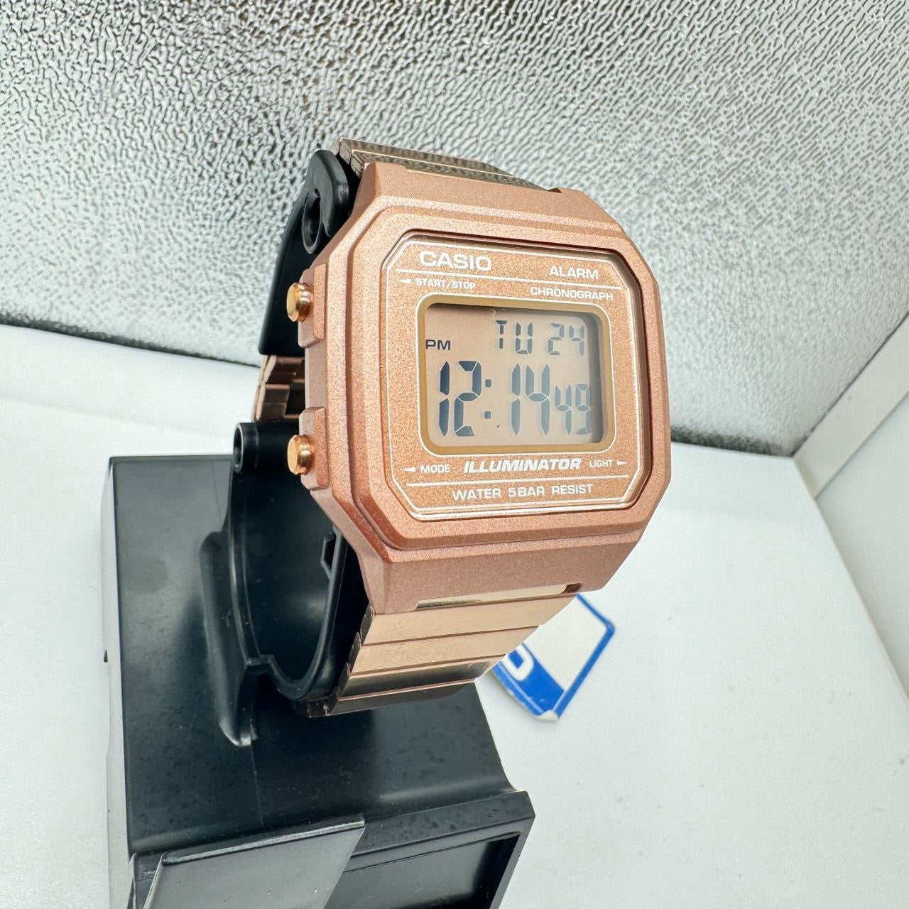 Casio Copper Color Watch , Men Wrist Size , Adjustable Band , Band Expand up to 8 inches Long, 38mm Diameter New Item