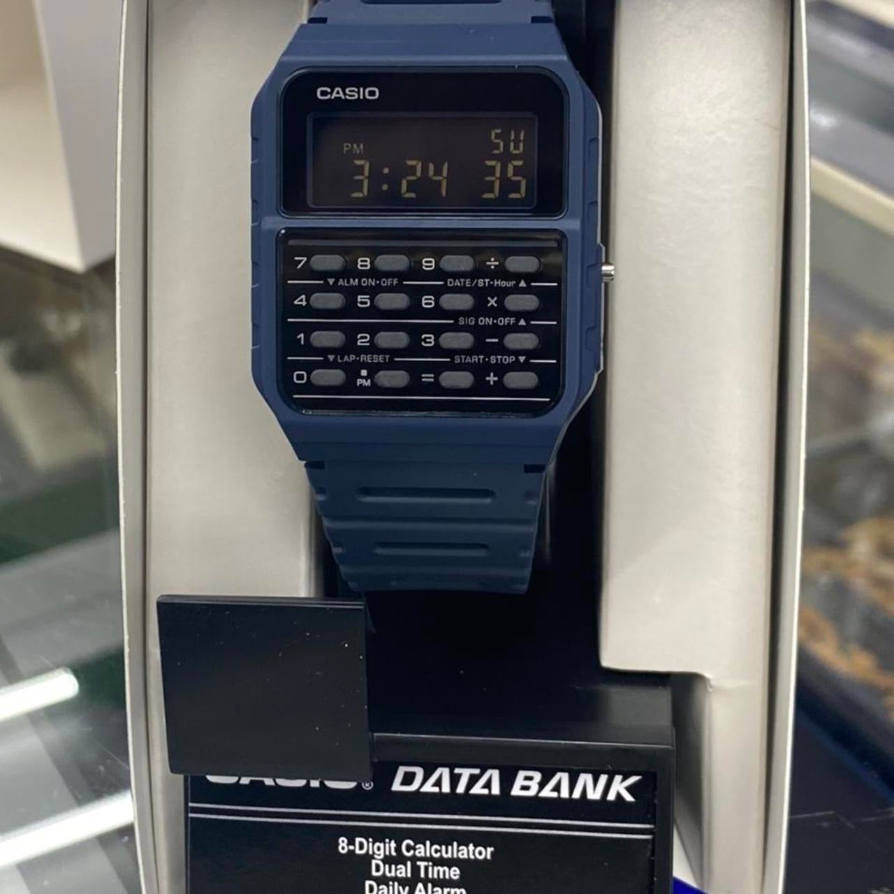 Casio Calculator Watch , Unisex Size 34 mm Diameter , Lightweight in Your Wrist , 8 inches Wrist Round Long