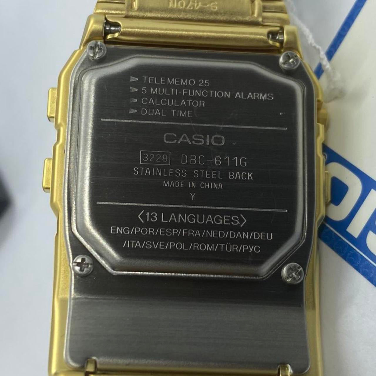 Casio Calculator Watch , Unisex Size 34 mm Diameter ,Rubber, Lightweight in Your Wrist , 8 inches Wrist Round Long
