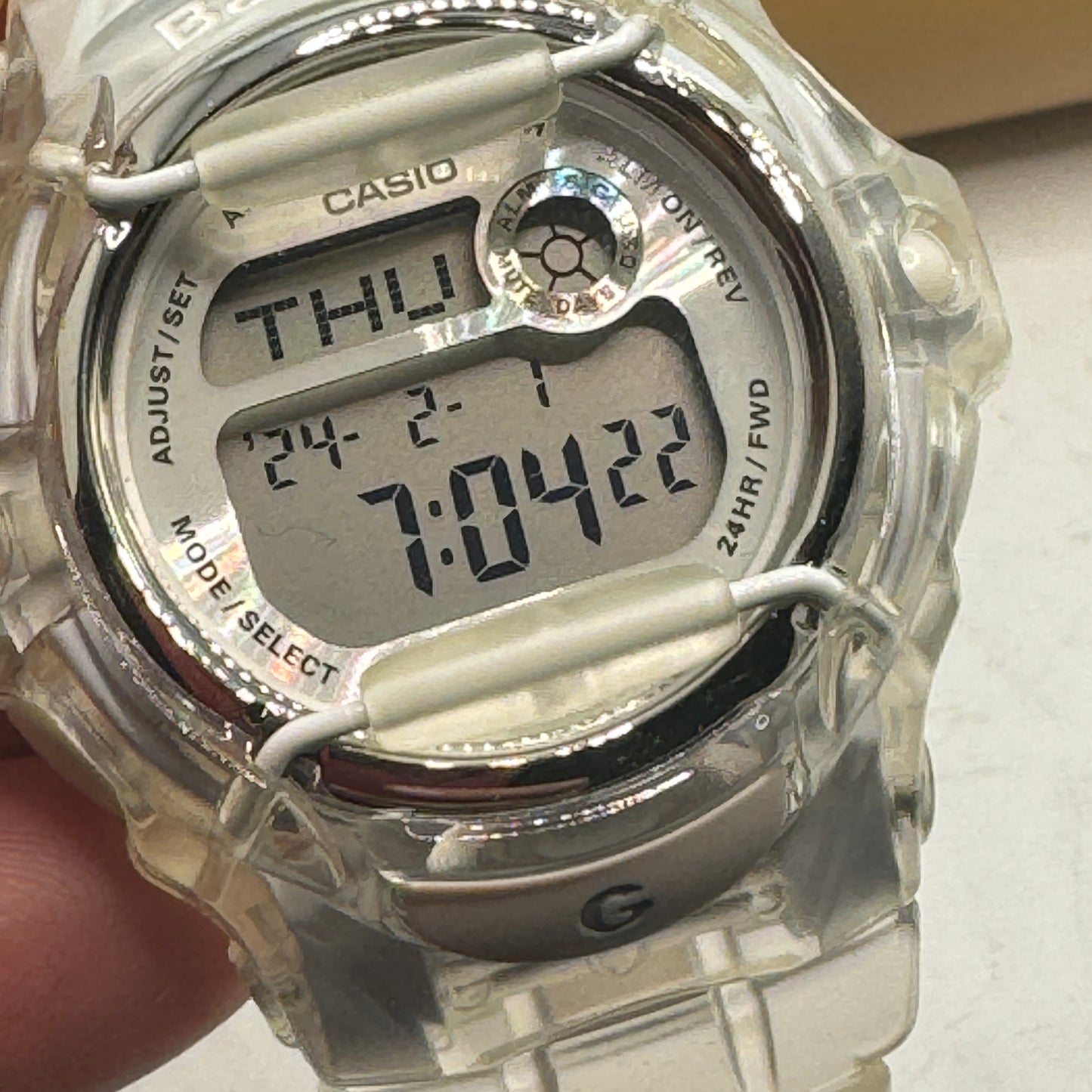 Baby-G Sports Watch for Ladies or Young Teen . Tough , Clear Color , Sports Watch , Brand New .