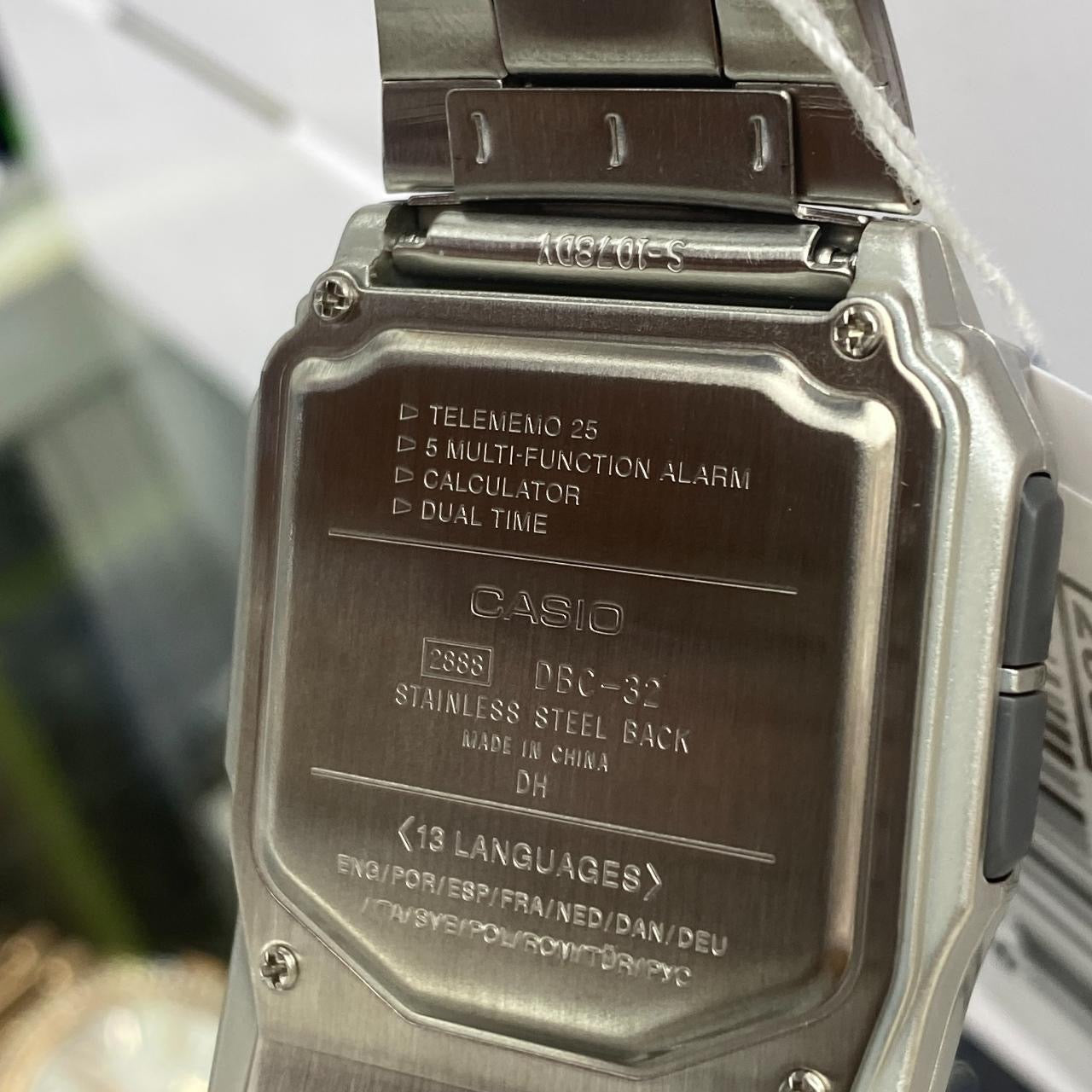 Casio Calculator Watch , Unisex Size 34 mm Diameter , Lightweight in Your Wrist , 8 inches Wrist Round Long