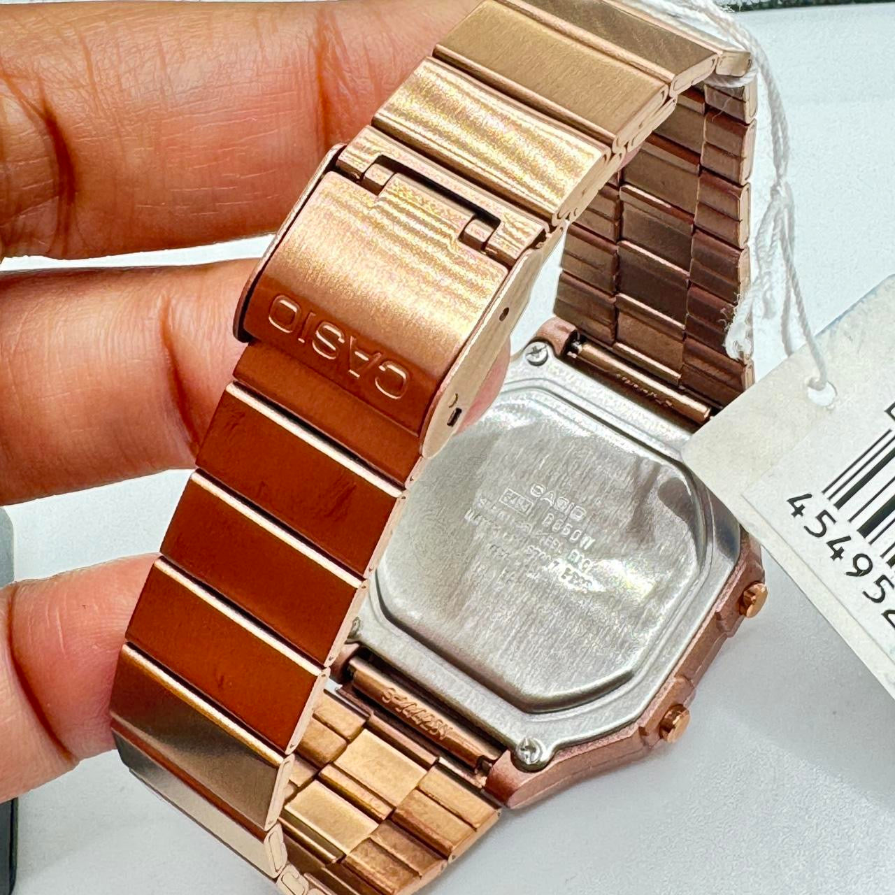 Casio Copper Color Watch , Men Wrist Size , Adjustable Band , Band Expand up to 8 inches Long, 38mm Diameter New Item