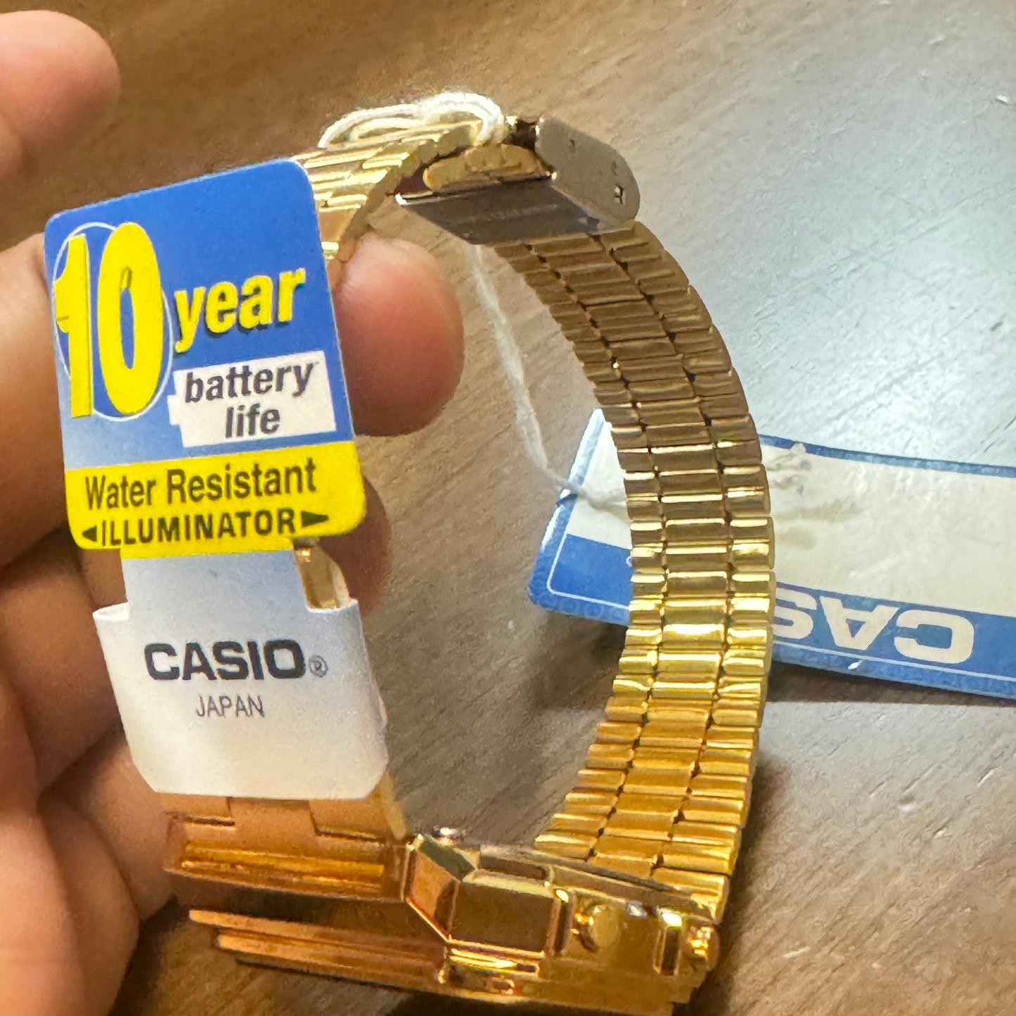 Casio Watch for Ladies or for Men or for Young Teen 34 mm Case Diameter Lightweight in your wrist This is a brand new item Color Gray Water Resistant Wrist fits up to 8 inches LONG Stainless Steel Gray Band