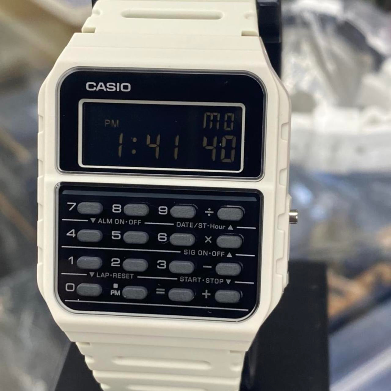 Casio Calculator Watch , Unisex Size 34 mm Diameter , Lightweight in Your Wrist , 8 inches Wrist Round Long