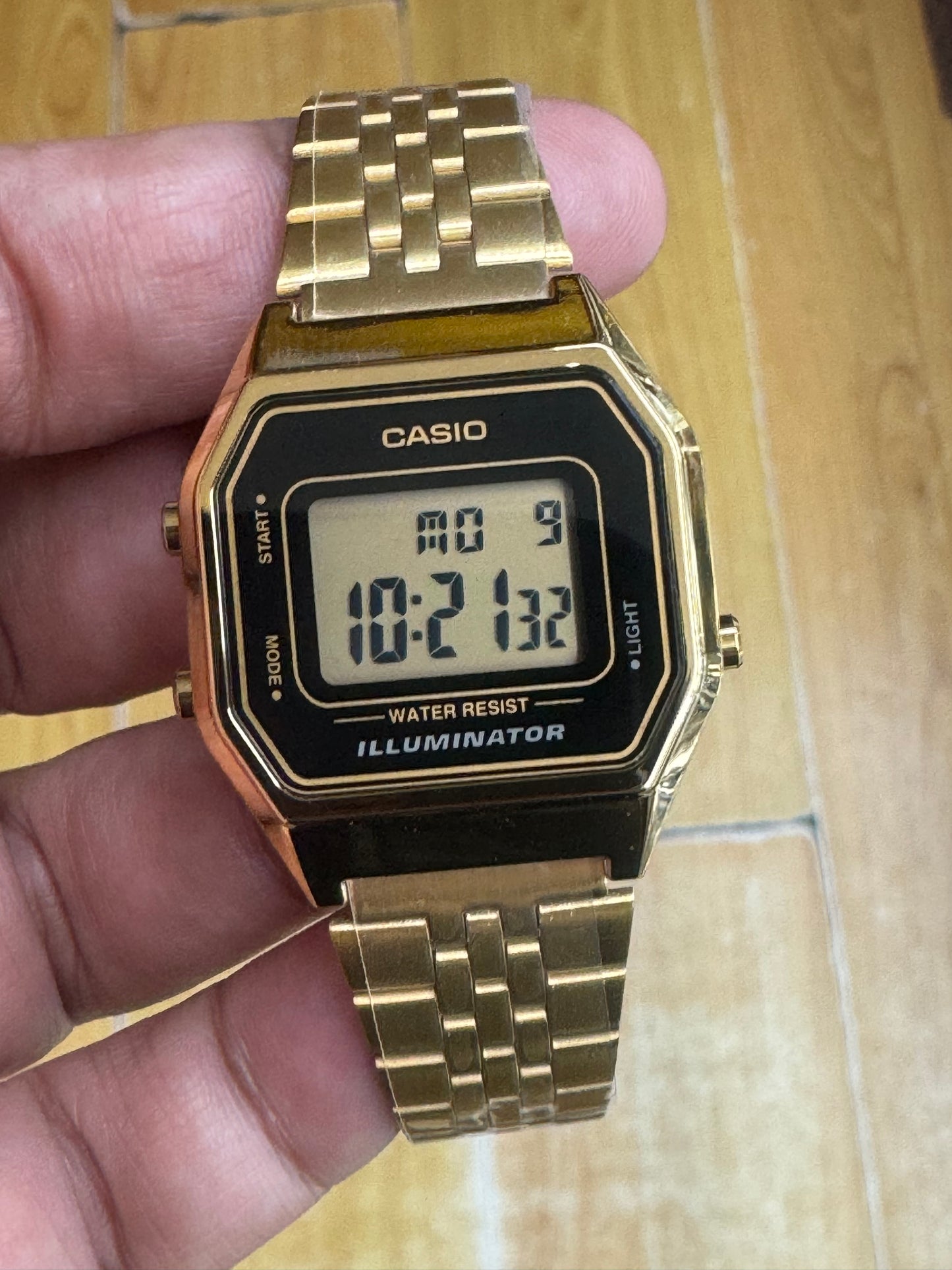 Casio Digital Stainless Steel Watch for Ladies, Extra Small, Affordable, Perfect for Work and Casual Daily Wear, 25mm Diameter