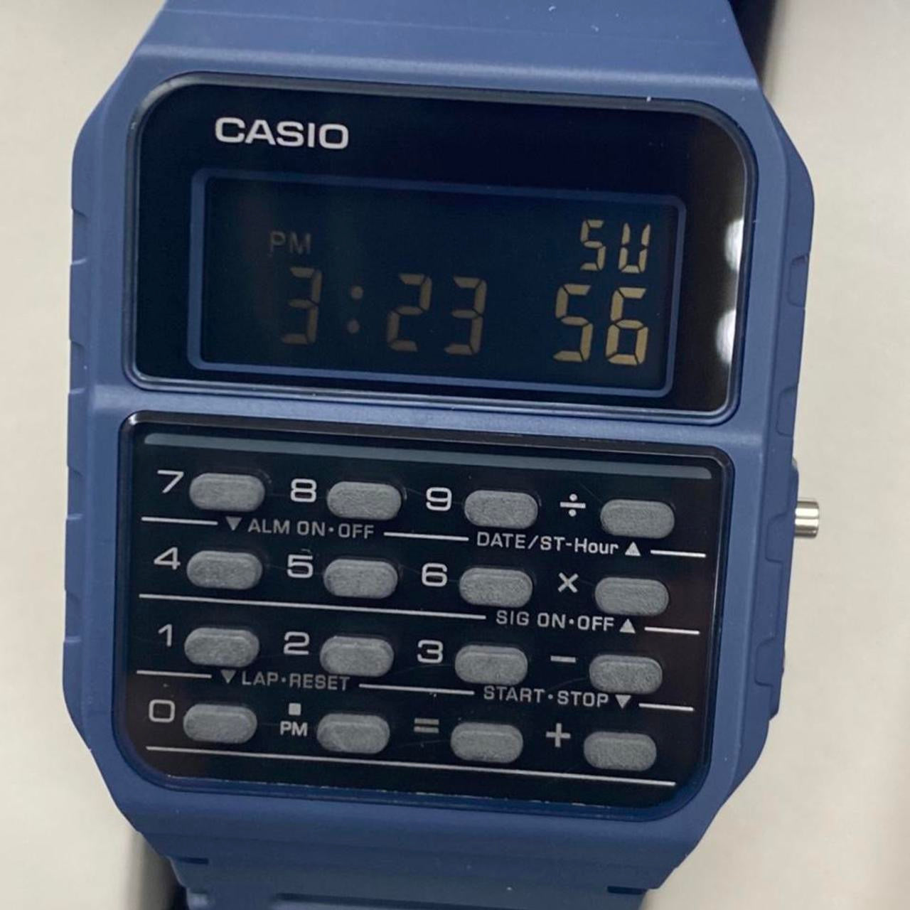 Casio Calculator Watch , Unisex Size 34 mm Diameter , Lightweight in Your Wrist , 8 inches Wrist Round Long