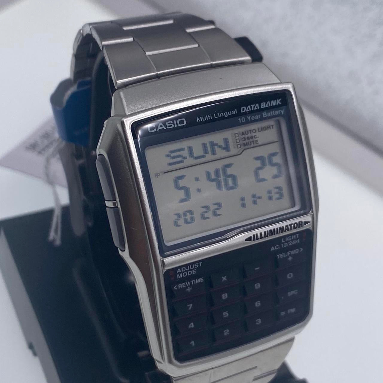 Casio Calculator Watch , Unisex Size 34 mm Diameter , Lightweight in Your Wrist , 8 inches Wrist Round Long