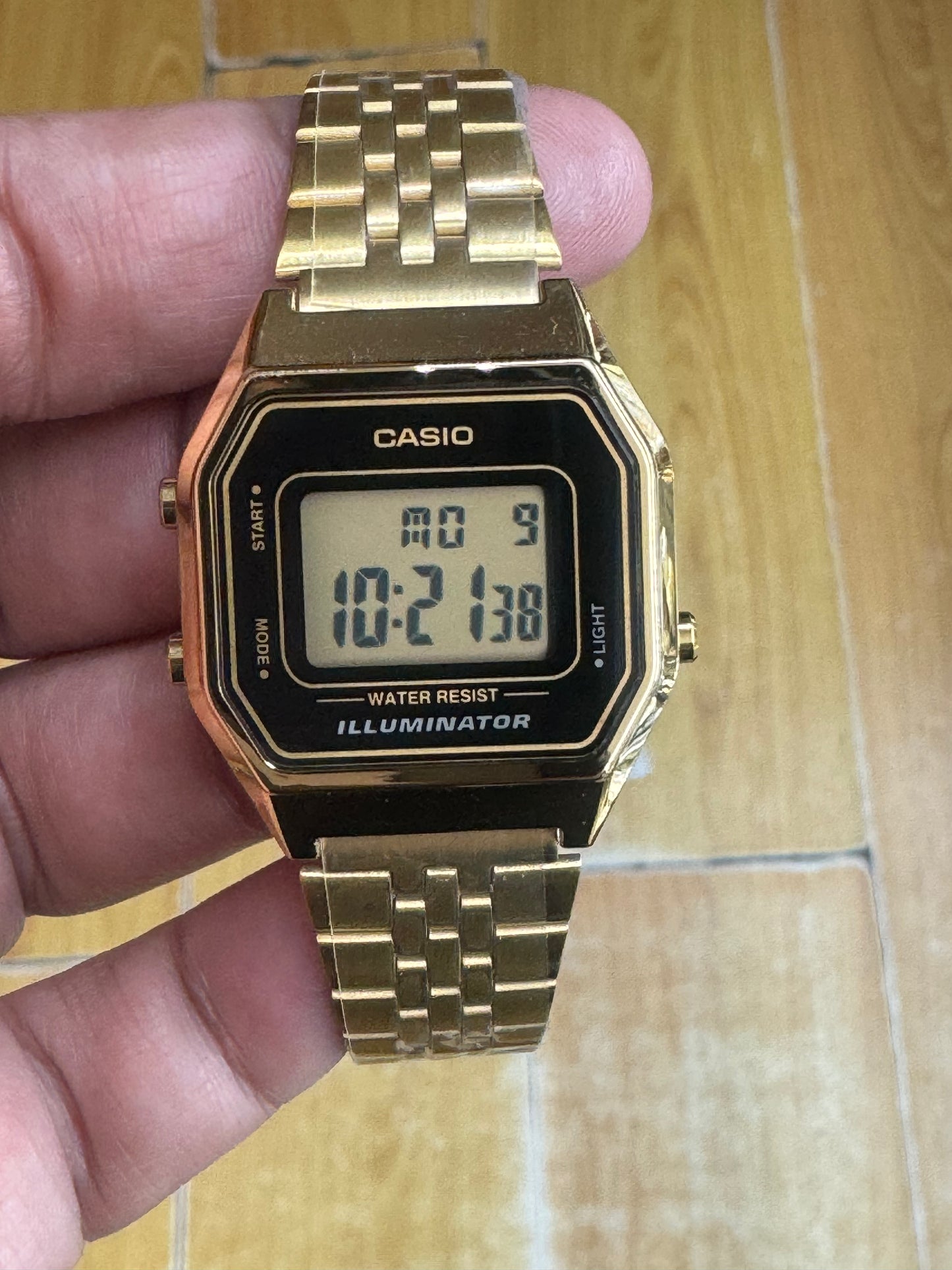 Casio Digital Stainless Steel Watch for Ladies, Extra Small, Affordable, Perfect for Work and Casual Daily Wear, 25mm Diameter