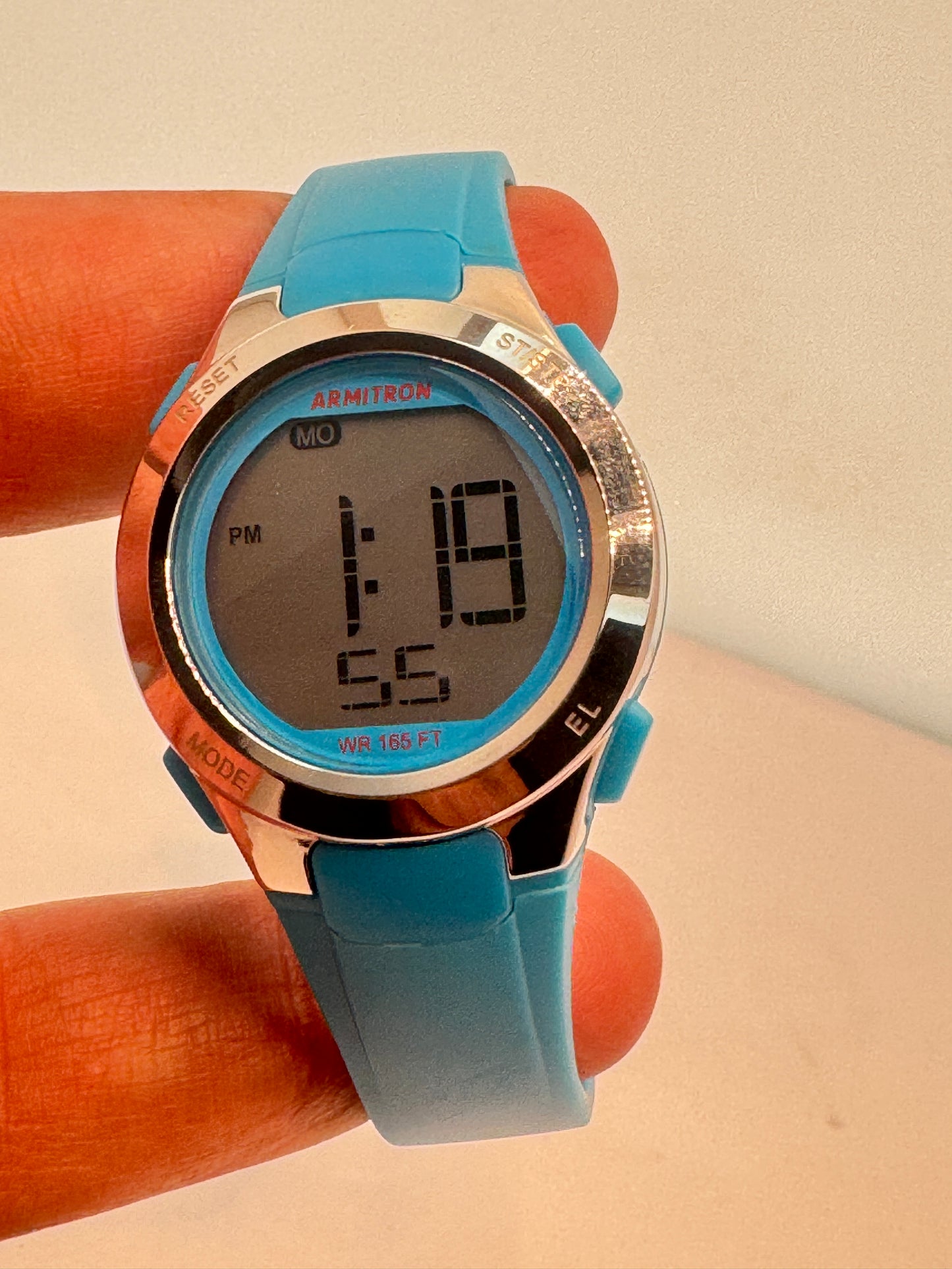 Small Size Armitron Watch for Ladies or Young Teen Brand New Item 30 mm Diameter 7 inches long Rubber Plastic Band 