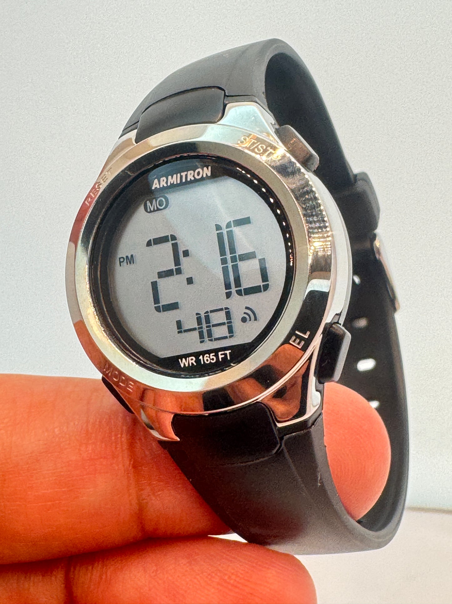 Small Size Armitron Watch for Ladies or Young Teen Brand New Item 30 mm Diameter 7 inches long Rubber Plastic Band 