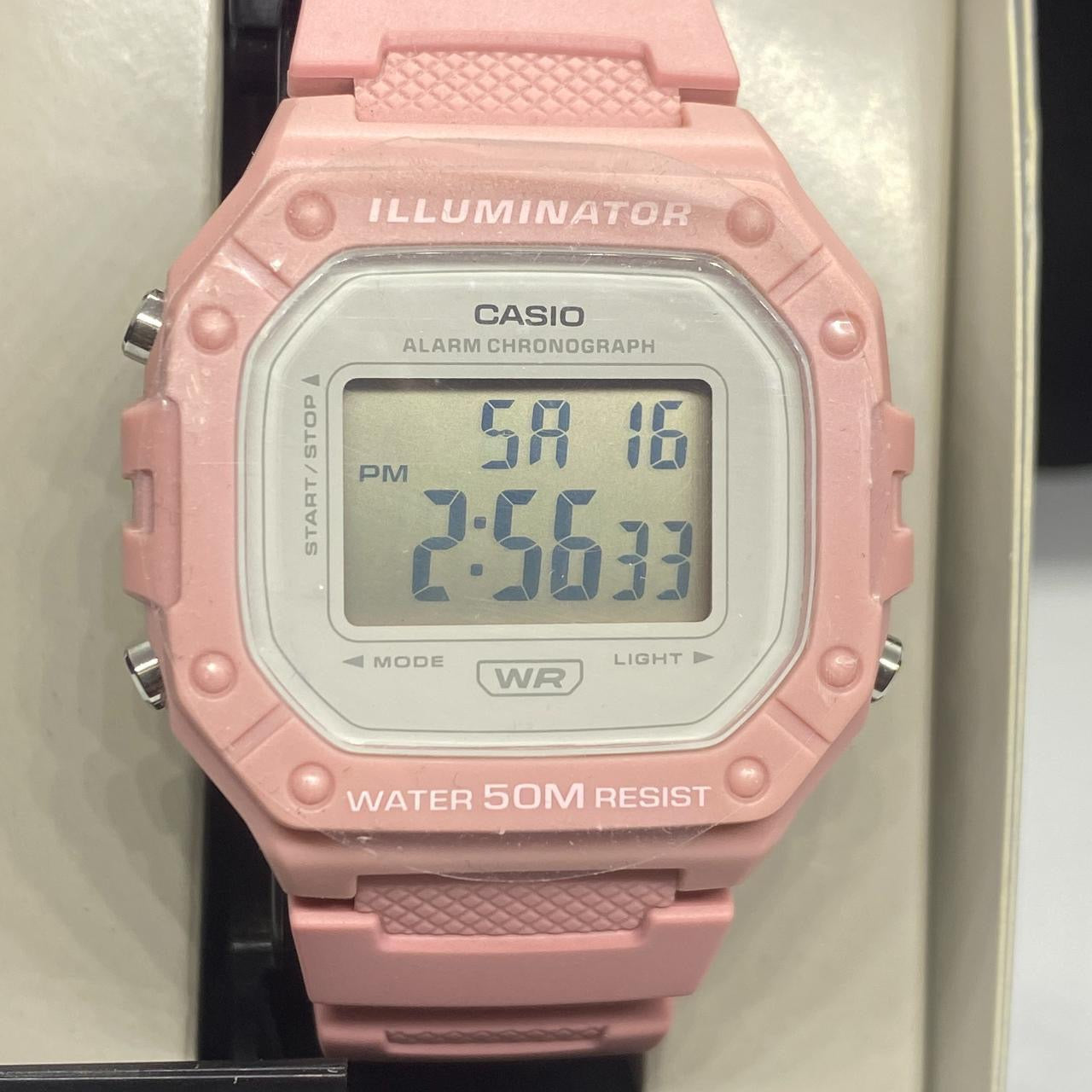 CASIO SPORTS WATCH FOR MEN OR FOR TEEN 40 MM DIAMETER CASUAL WORK OR DAILY WATCH BRAND NEW ITEM 9 INCHES ROUND LONG NEW ITEM , NEW BATTERY , LIGHT, TIMER, STOP WATCH 