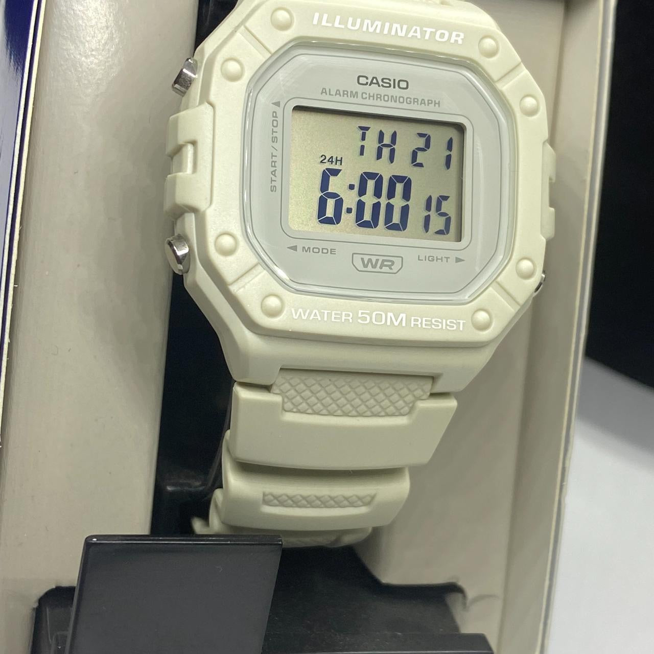 CASIO SPORTS WATCH FOR MEN OR FOR TEEN 40 MM DIAMETER CASUAL WORK OR DAILY WATCH BRAND NEW ITEM 9 INCHES ROUND LONG NEW ITEM , NEW BATTERY , LIGHT, TIMER, STOP WATCH 