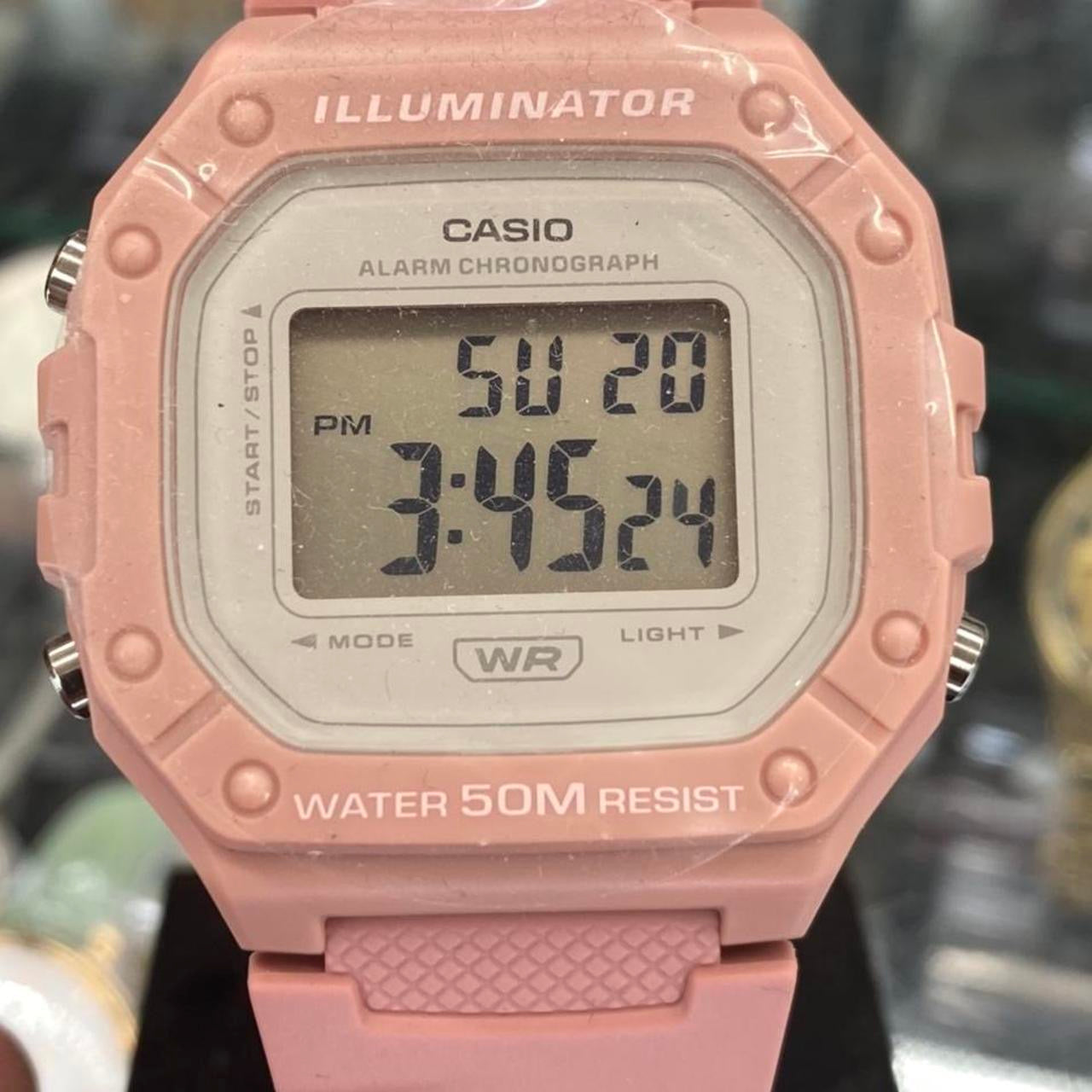 CASIO SPORTS WATCH FOR MEN OR FOR TEEN 40 MM DIAMETER CASUAL WORK OR DAILY WATCH BRAND NEW ITEM 9 INCHES ROUND LONG NEW ITEM , NEW BATTERY , LIGHT, TIMER, STOP WATCH 