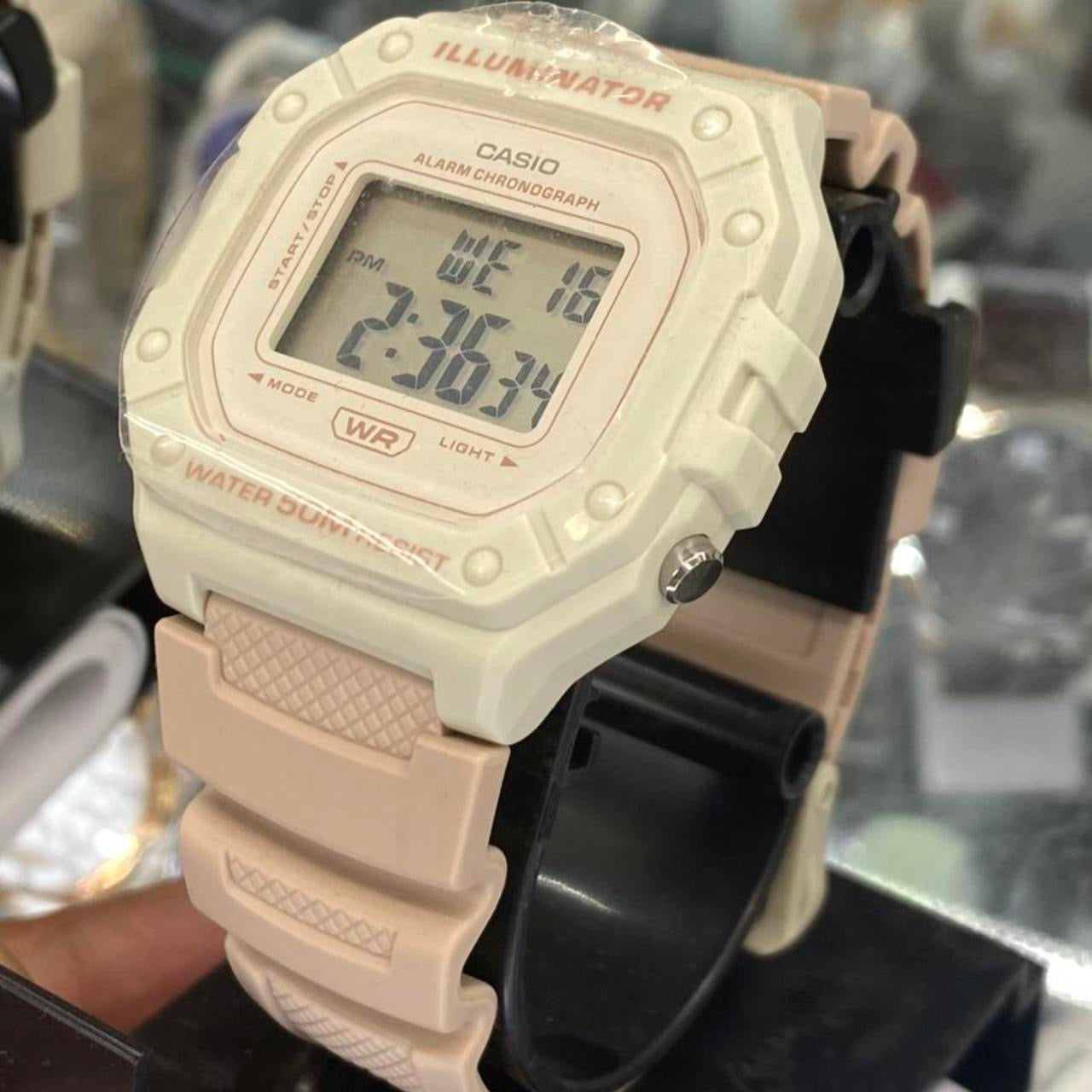 CASIO SPORTS WATCH FOR MEN OR FOR TEEN 40 MM DIAMETER CASUAL WORK OR DAILY WATCH BRAND NEW ITEM 9 INCHES ROUND LONG NEW ITEM , NEW BATTERY , LIGHT, TIMER, STOP WATCH 