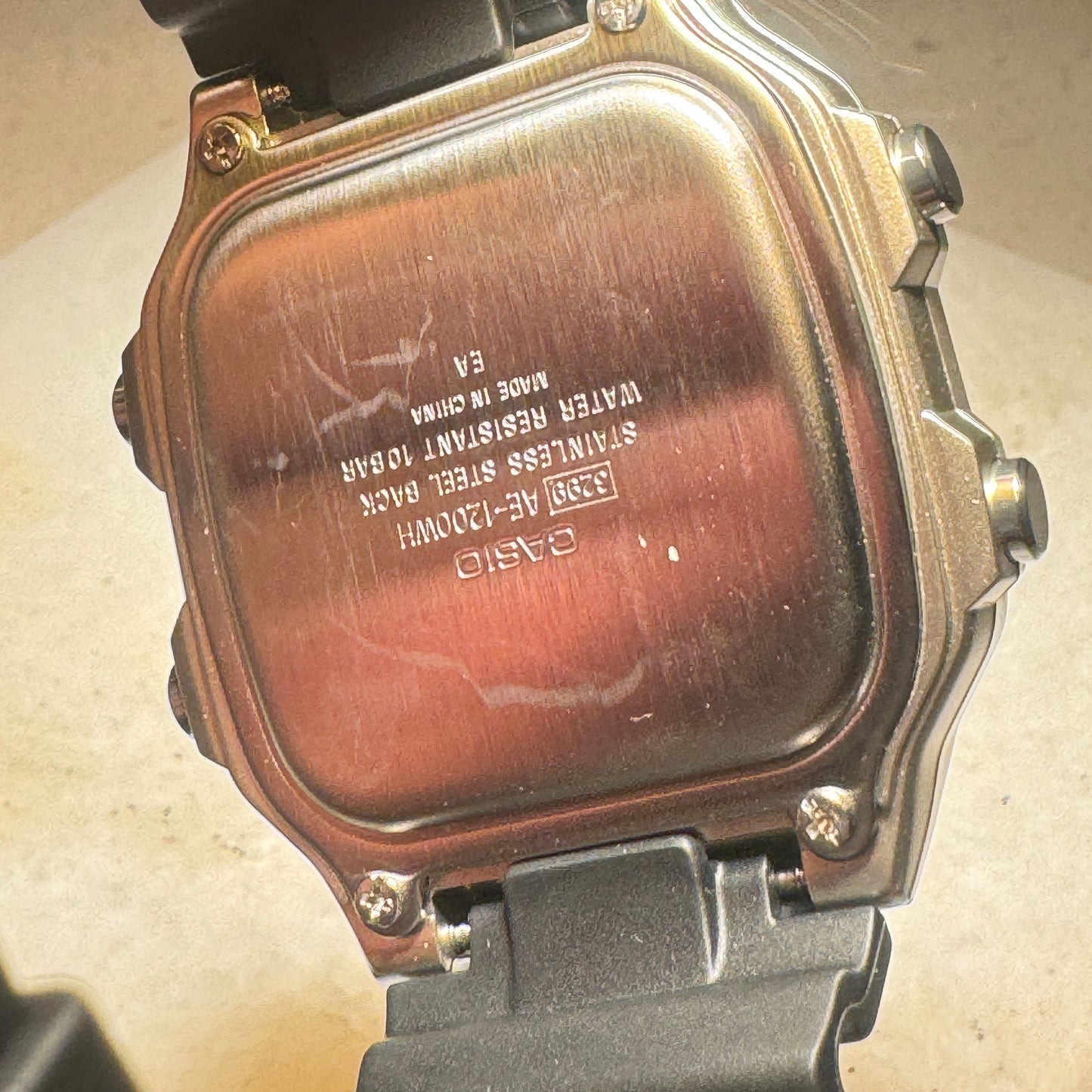 Casio Watch Men , Teen or Men Size 40 mm Diameter Digital / Alarm / Timer / Light Digital This is brand new design just came Rubber Band , Brown and Black Color Fits 9 inches Long Brand New Item 
