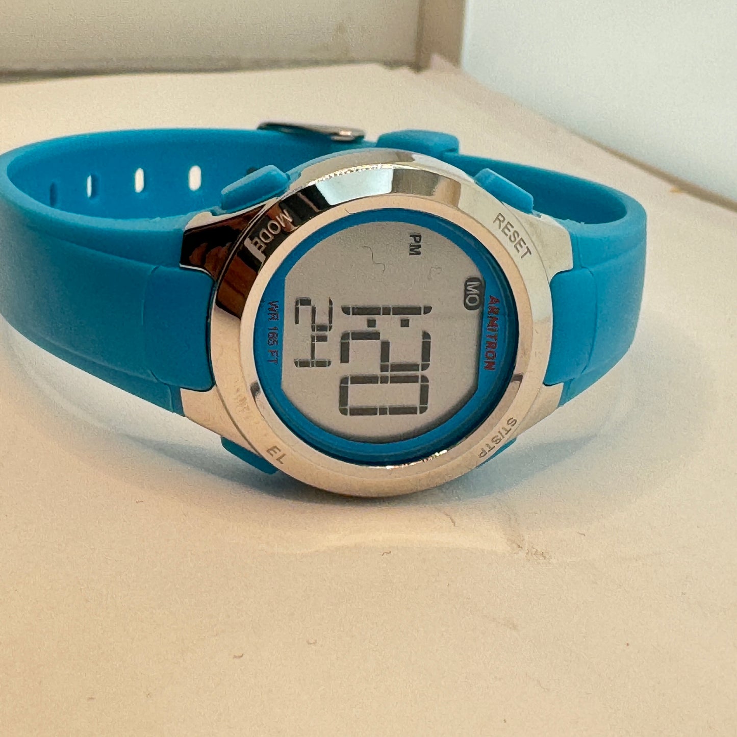 Armitron small Watch for Ladies or Young Teen Brand New Item, 30 mm Diameter, Rubber Plastic Band , Digital Movement