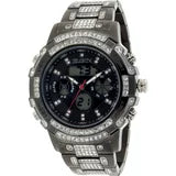 Elgin Brand Watch for Men Color Black and Gray 44 mm Diameter Large Size