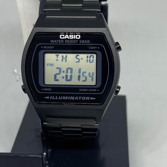Casio Black Color

 Watch ,

Unisex Wrist Size ,

Adjustable Band

Band Expand up to 8 inches Long,

34mm  Diameter New Item

Stainless Steel

Digital Movement