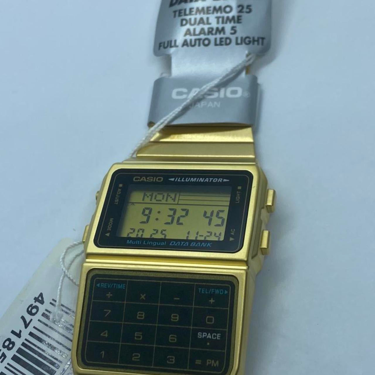 Casio Calculator Watch , Unisex Size 34 mm Diameter ,Rubber, Lightweight in Your Wrist , 8 inches Wrist Round Long