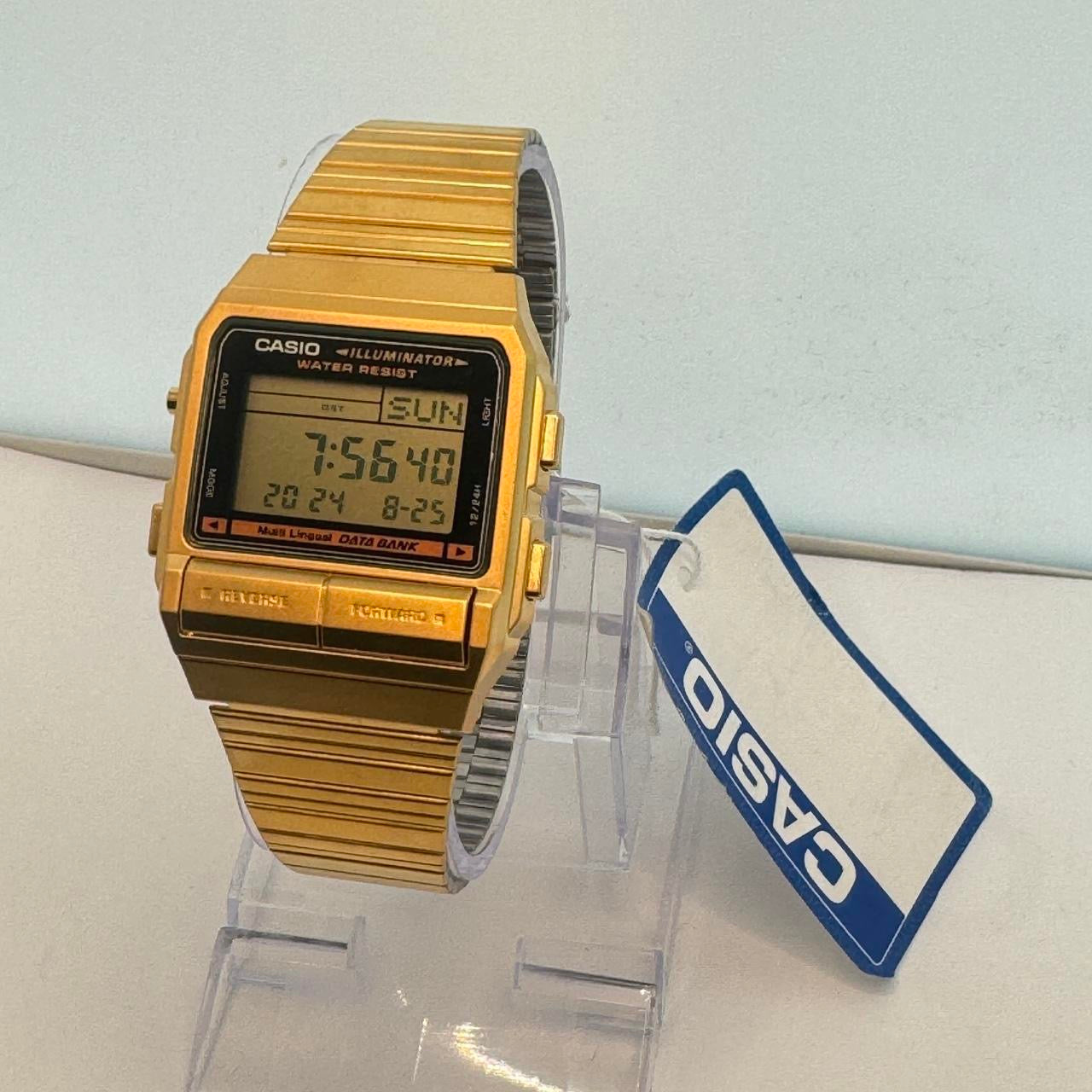 Casio Watch for Men or Ladies or for Teen New item&nbsp;  Unisex&nbsp; Size 34 mm Diameter&nbsp;  Goldtone Color&nbsp;  Classic Size  Fits up to 8 inches long&nbsp;